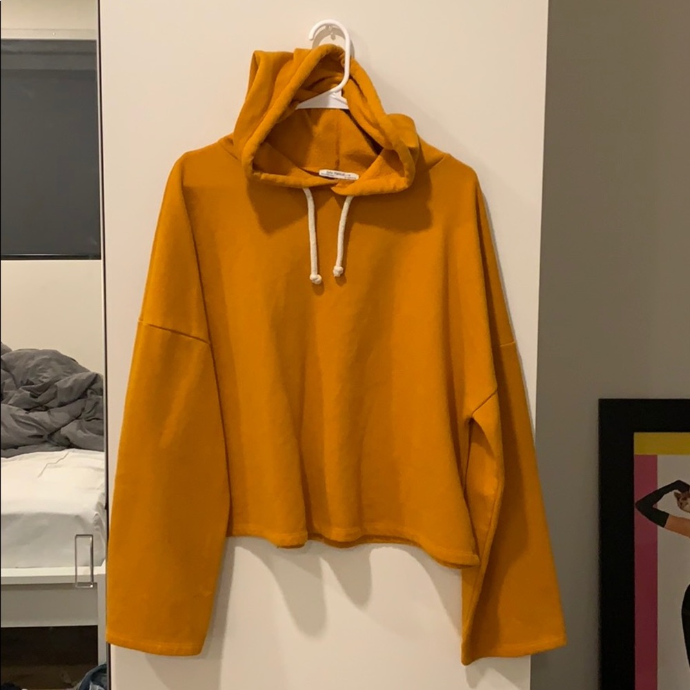 Orange bell sleeve sweatshirt
